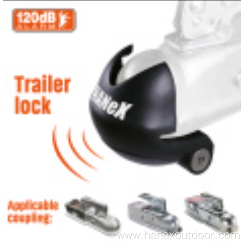 Coupler Lock 120Db Alarm Trailer Hitch Coupler Lock